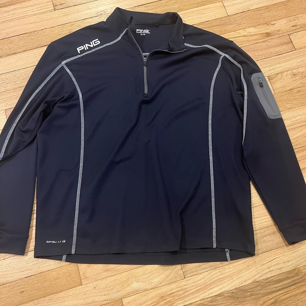 PING XL Men's Navy 1/4 Zip Pullover